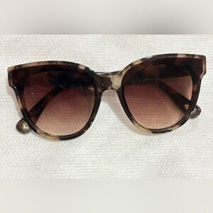 Lele Sadoughi Brooklyn Tortoise Sunglasses.